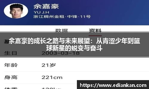 余嘉豪的成长之路与未来展望：从青涩少年到篮球新星的蜕变与奋斗